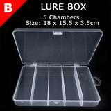 1PC Fishing Accessories Plastic Fishing Lure Box / Squid Jig Box Fishing Tackle Case EGI / Bass