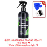 Glass Clean Long Lasting Ceramic Windshield Nano Hydrophobic Protection Coating Safe Driving Clear Vision Car Accessorie