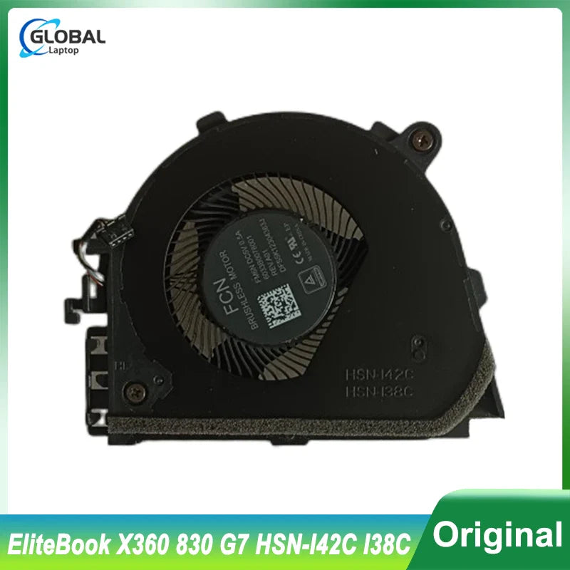 New GPU Cooler Fan for HP EliteBook X360 830 G7 HSN-I42C I38C Laptop Cooling Radiator Repair Component Replacement M03868-001