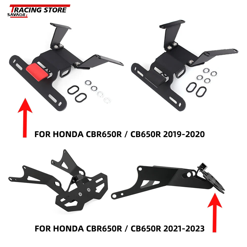 License Plate Holder For HONDA CBR650R CB650R 2019-2023 Motorcycle Accessories Tail Tidy Bracket Fender Eliminator CBR CB 650R