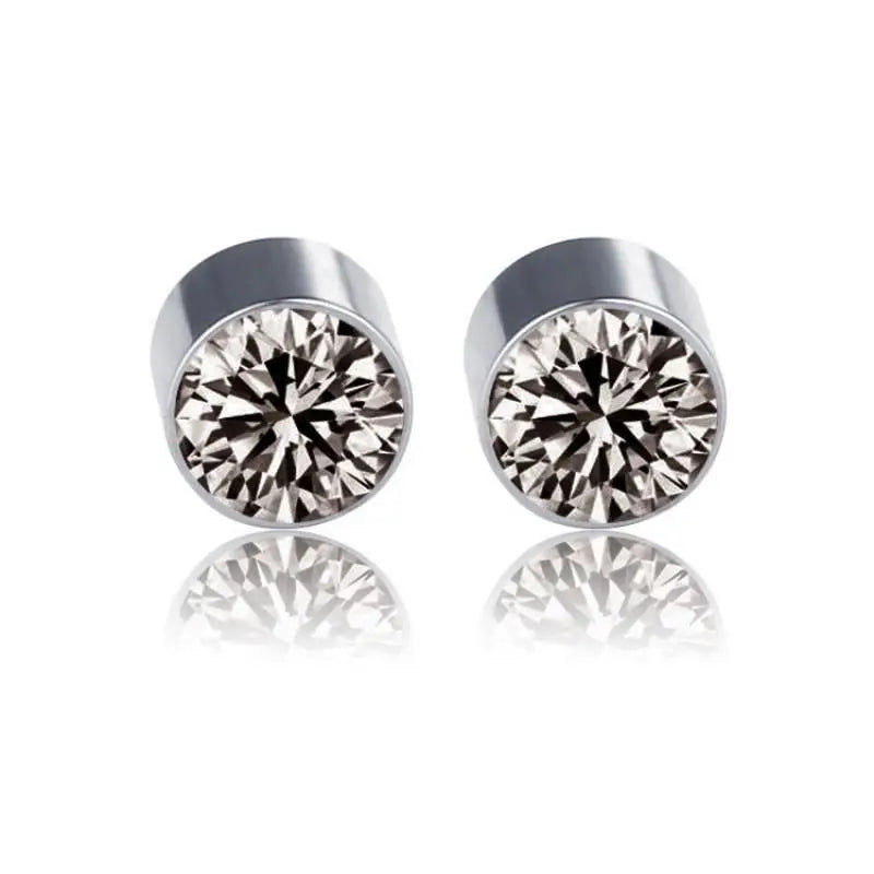 Weight Loss Magnet Earring Zircon Crystal Strong Magnetic Therapy Slimming Health Care Power Clip Earrings Party Wedding Jewelry