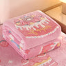 Sanrio Bedding Sheet Plush Cartoon Hello Kitty Blanket Air Conditioner Blanket Winter Woolen Blanket Quilt