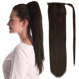 Full Shine Ponytail Human Hair 70g/80g Machine Made Remy Ponytails Extensions for White Women Human Hair Ponytail