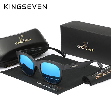 KINGSEVEN New Round Sunglasses Men‘s Outdoor Polarized UV400 Glasses Fashion HD Mirror Lens TR90 Women Luxury Driving Eyewear