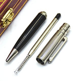 Classic Black Gold Silver Clip Luxury CT Ballpoint Pen Santos Series Ball Pens High Grade Writing Stationery Office Supplies