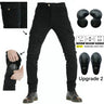 2024 New Motorcycle Black Men Jeans Upgrade Extension Protector Detachable Racing Road Rider Four Seasons Casual Fashion Pants