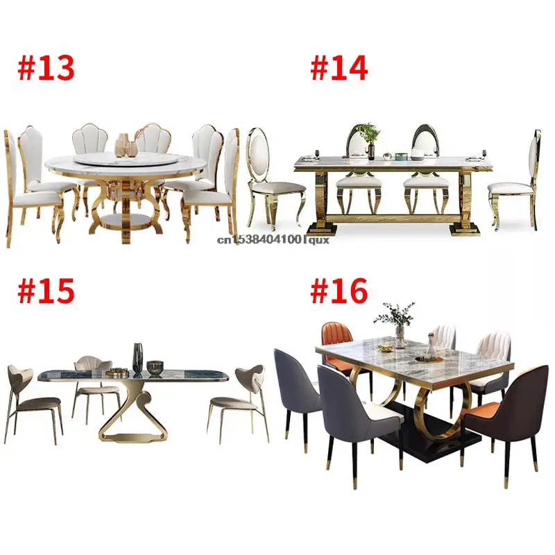 24 Dining Room Table Set Luxury Kitchen Furniture Modern Minimalist Dining Table With 6 Seats Customize Desktop Table And Chairs