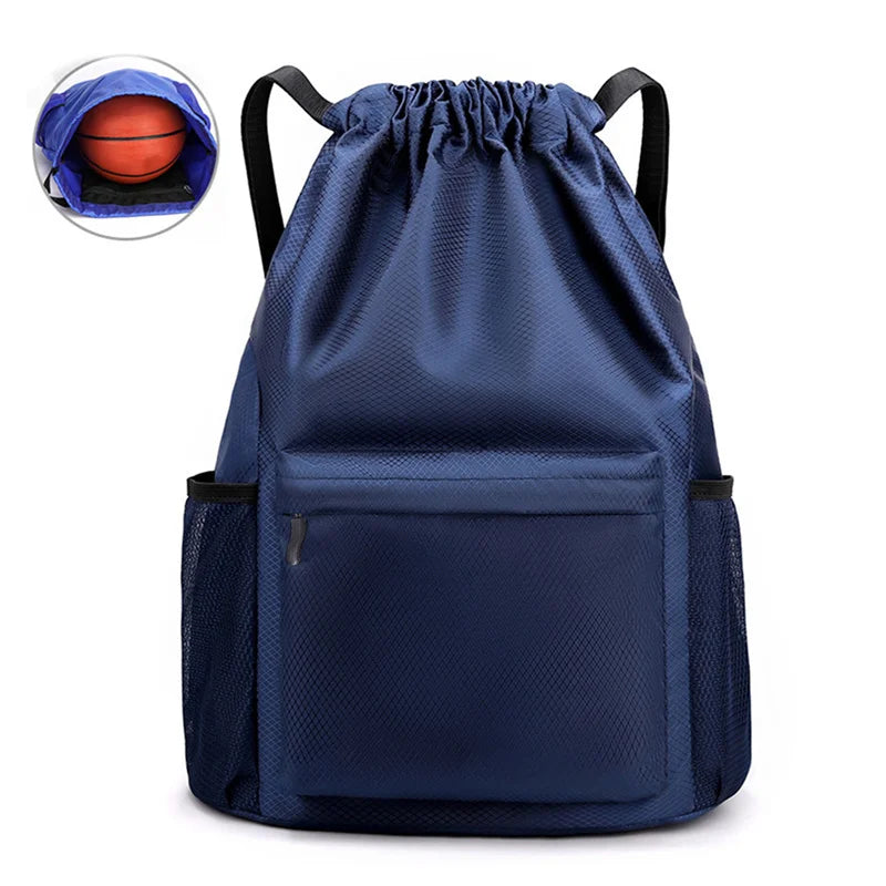 Basketball Football Bag Large Capacity Dry Wet Separation Waterproof Swimsuit Packet Double Shoulder Drawstring Bundle Pocket