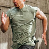 Gyms Men's Fitness Quick Dry Tank Top Jogging Sleeveless Shirt Breathable Sports Vest Undershirt Running Casual Vest Male