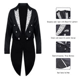 Men's Tuxedo Suits Set Classic Formal Tailcoat Tuxedo 2 Pcs Sets Women Fashion Party Wedding Prom Clothing Male (Jacket+Pants)