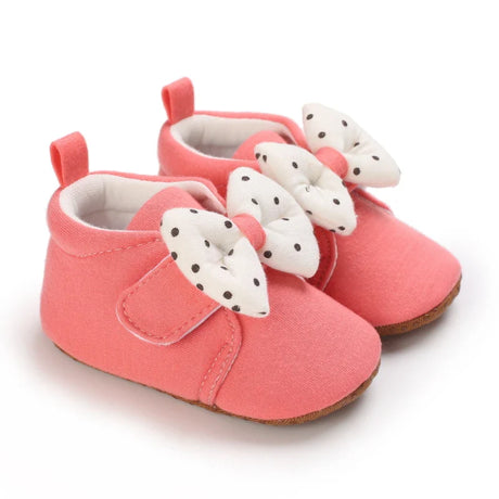 Pink Baby Shoes Princess Fashion Sneakers Infant Toddler Soft sole Anti Slip First Walkers 0-1 year old baby Christening Shoes