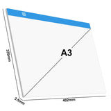 New A3/A4/A5 Three Level Dimmable Led Light Pad Drawing Board Pad Tracing Light Box Eye Protection Easier for Diamond Painting