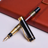 1 Piece Metal Chinese Style Creative Imitation Wood Grain Fountain Pen Stationery