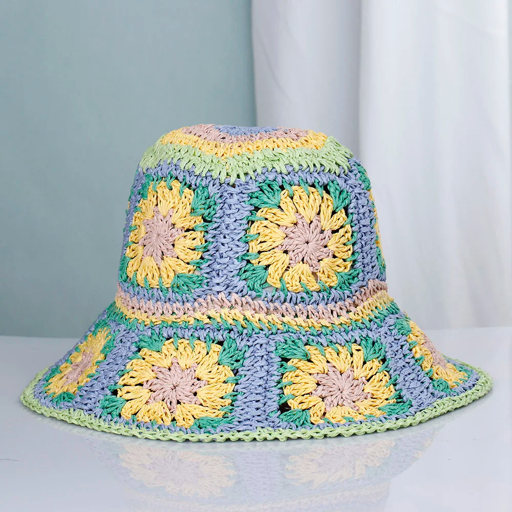 NEW 2022 Womens Straw Hats crochet hat bucket hat UV Protection Sun Visor beach hat Women Visors Ladies hat Women Summer hat Cap