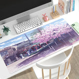 Mouse Pad Gaming Anime Street XL HD Large Mousepad XXL Mechanical Keyboard Pad Office Office Accessories Mouse Mats Mice Pad