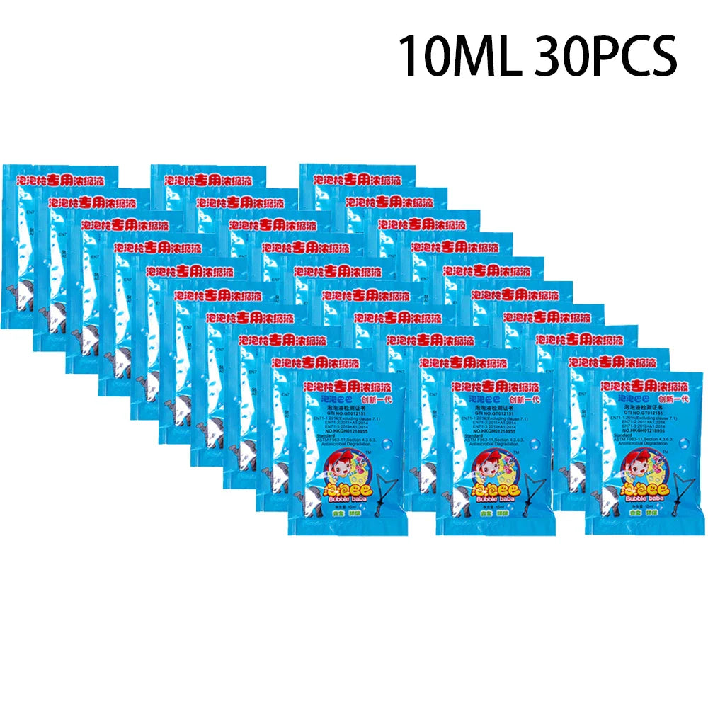 New 100ML-1000ML Concentrate Bubbles Liquid Soap Water Bubble Gun Accessories Soap Bubble Liquid Bubble Refills 10ML/1 Piece