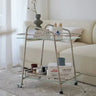 Simple Coffee Tables Creative Transparent Glass Mini Sofa Side Table Living Room Light Luxury Removable Trolley Kitchen Islands