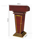 Simple Modern Class Furniture Church Lectern Speech Table Reception Desks Solid Wood Front Desk Cashier Desk Hotel Podium Tables