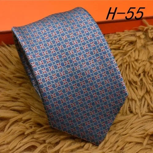 2024 new H Family 100% Silk Tie Creative Stripe Gift for Work Wedding 8cm Suit Accessories necktie  bowties  collared shirt