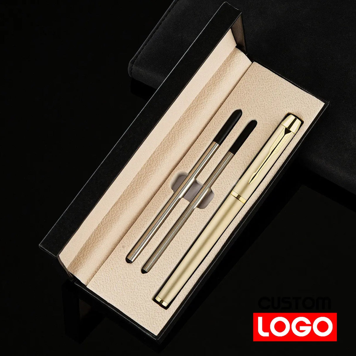 Luxury Metal Gel Pens In Gift Box Custom Logo Office & School Supplies Business Gift Box Packaging Roller Pen stationary