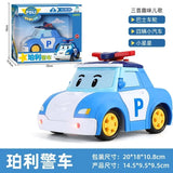 South Korea Poli Robocar Car Transform Vehicle Robot Action Figurine Cartoon Police Car Anime Figure Poli Amber Roy Kid Toy Gift