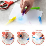 Secret Pen Invisible Spy Disappearing Ink Pen with UV Light Magic Marker for Secret Message Kids Party Favors Toys Gifts