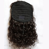 Human Hair Extensions Draw String Ponytails Jerry Afro Kinky Curly Virgin Human Hair Clip In Ponytail Extension for Black Women