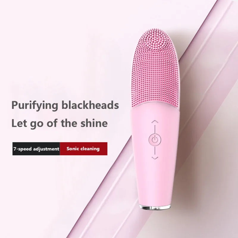 Silicone Face Washing Machine Ultrasonic Vibration Waterproof Facial Cleansing Brush Face Washing Product Beauty Skin Care Tool