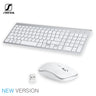 SeenDa Russian Spain Wireless Keyboard and Mouse Combo 2.4G Full Size Silent Button Keyboard Mouse Set for Laptop PC Computer