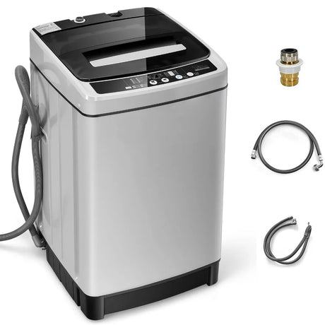 Full Automatic Washing Machine, 2 in 1 Portable Laundry Washer 1.5Cu.Ft 11lbs Capacity Washer and Spinner Combo