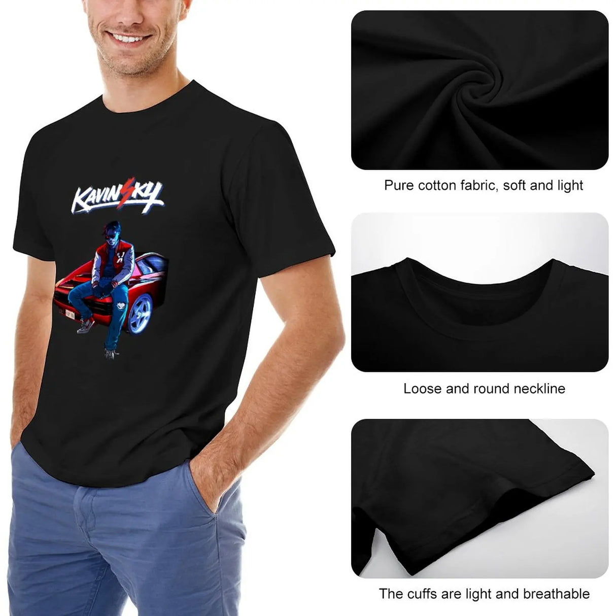 Kavinsky T-Shirt t-shirts man quick-drying t-shirt plain white t shirts men