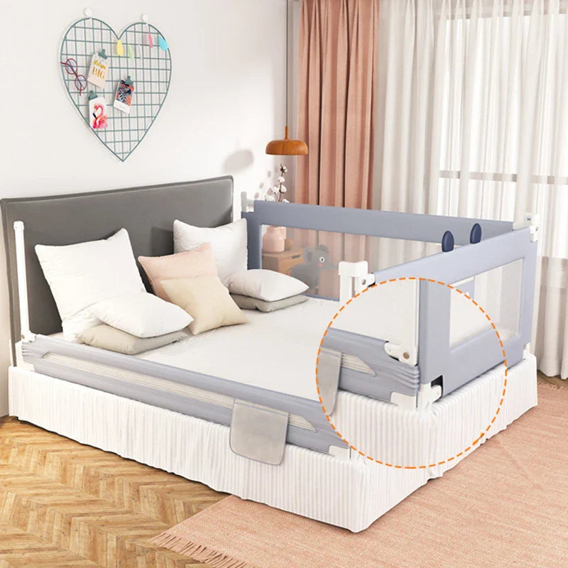 Baby Anti-fall Bed Fence Universal Bedside Safety Barrier for Babies Aged 0-3 Years Old Vertically Liftable Fence