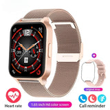 2024 New Smart Watch Ladies Sport Fitness Bracelet Bluetooth Call Waterproof Heart Rate Blood Pressure Tracker Smartwatch Woman