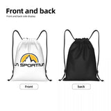 La Sportiva Logo Drawstring Backpack Sports Gym Sackpack String Bags for Running