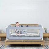 Baby Anti-fall Bed Fence Universal Bedside Safety Barrier for Babies Aged 0-3 Years Old Vertically Liftable Fence