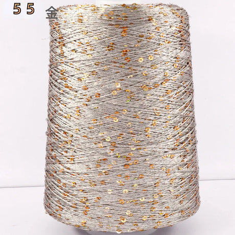 500G Glitter FancyYarn Sequin  Hand Crochet Thread Knitting Clothes Needleworkyarn With Sequins Knitting Yarn Needlework Sequins