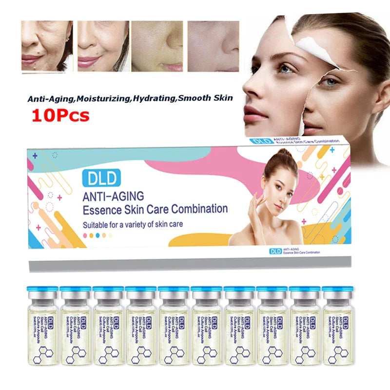 Anti Aging Dermaroller Pen Face Serum MTS Therapy Hyaluronic Acid Serum Vitamin C Whitening Skin Care Ampoule Essence