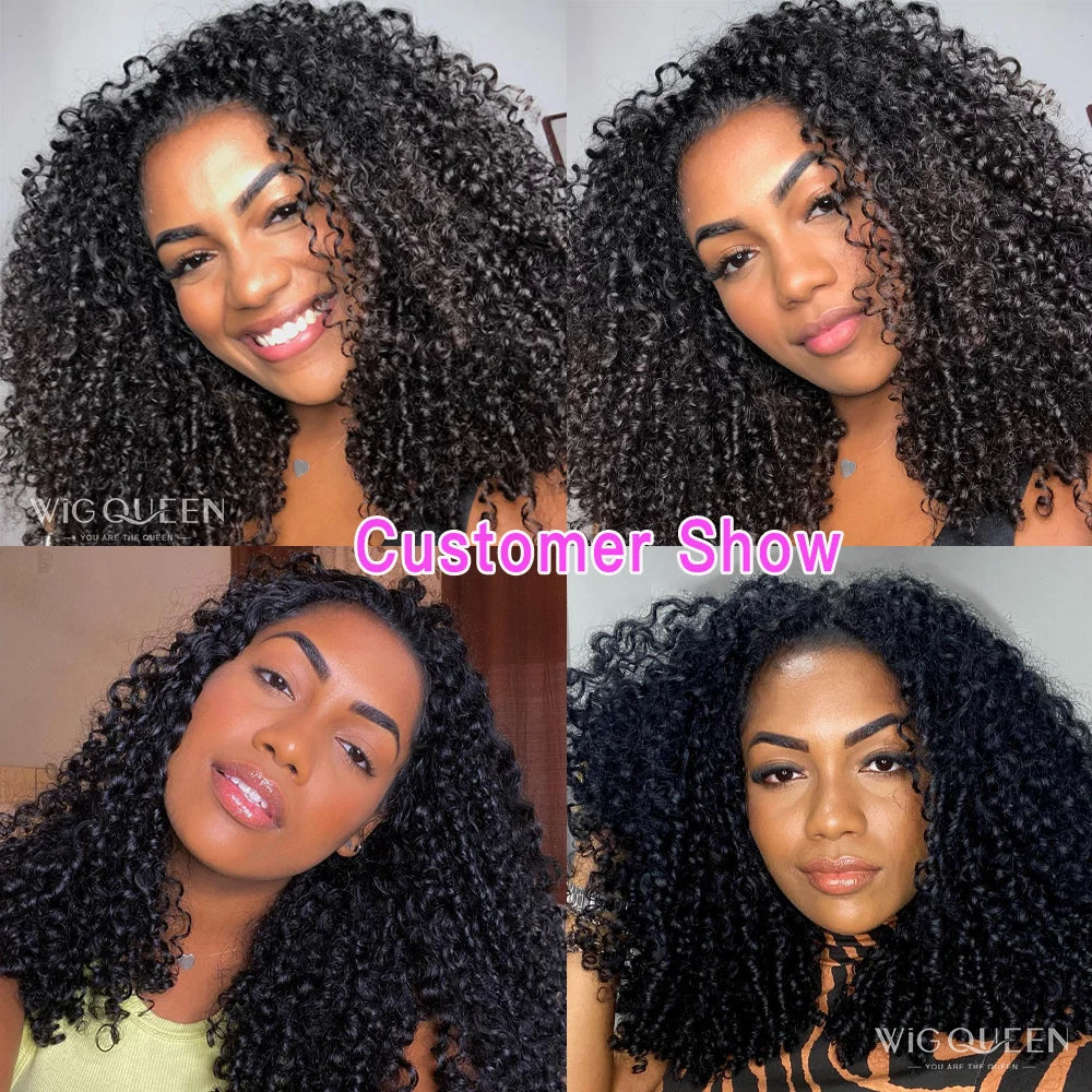 Brazilian 3B 3C Spirals Curly Bundles With Frontal 10A Pixie Curl  Virgin Human Hair Extension Kinky Curly Weave With Closure