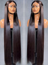 Melodie 250% HD 30 40 Inches 13X4 13X6 Lace Front Human Hair Straight Transparent 5X5 Glueless Wear To Go Human Hair  Wigs