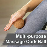 Natural Cork Massage Ball Fascia Peanut Ball Yoga Block Roller Shoulder Cervical Spine Fascia Ball Set Yoga New Exercise Fitness