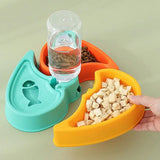 Cat Water And Food Bowl Cat Feeding & Watering Supplies Automatic Wet And Dry Separation Cat Dispenser & Bowl Set For