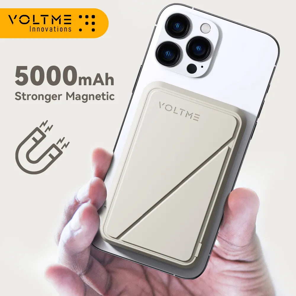 VOLTME Magpak Power Bank 5000mAh 15W Wireless Phone Charger External Battery Fast Charging For iPhone 14 13 12 Series Powerbank