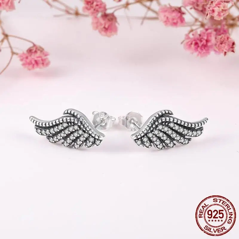 Earrings 925 Silver Asymmetrical Heart Hoop Earrings for Women Fashion Trendy Sterling Silver 925 Earring Original Jewelry Gift