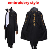 Anime Tokyo Revengers Sano Manjiro Cosplay Costume Tokyo Manji Gang Mikey Cosplay Jacket Cloak Uniform Suit Wig Halloween Outfit