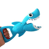 0-3Y Funny Shark Bath Toy for Boys Girls Catch Game with 4 Fishes Bathtub Interactive Bathing Puzzle Fishing Water Toy