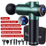 8 Heads Neck and Back Massager Gun the Massage 99 Speed Pain Knee Massage Instrument Body Massagers Professional Muscle Massager