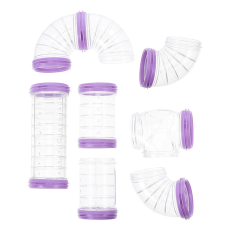 Hamster Tubes Glider Tool Cage Pink Hideaway Maze Accessories Outer Pets Hut Exercising Rats Playground Plastic Hedgehogs