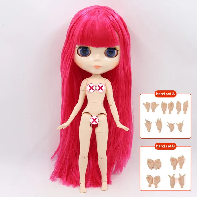 ICY DBS 10th Anniv Blyth doll 30cm 1/6 BJD toy glossy/matter shiny face colorful hair joint body