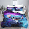 Stitch Bedding Set Cute Printed Cartoon Quilt Cover Duvet Cover Comforter Sets King Size 100% Polyester