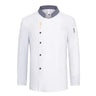 Men chef jacket with apron Long Sleeve Chef uniform Restaurant Cook Coat Chef T-shirt Work Uniform Hotel Clothes Logo women